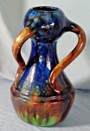 Art nouveau ceramic vase - art, with