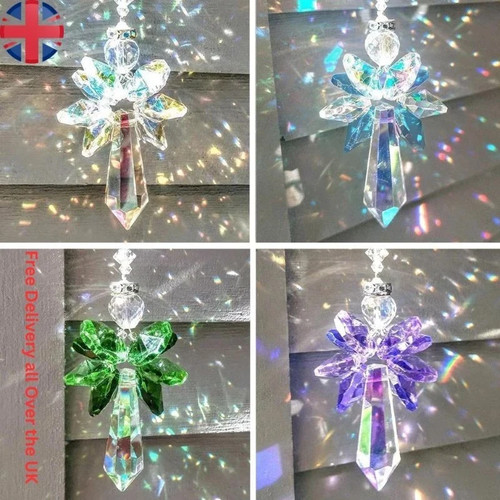 Rainbow guardian angel crystal - rainbow,