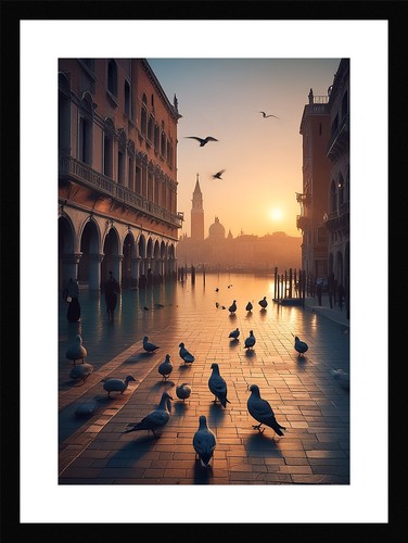 Intimate venice canals framed - venice,