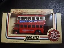 LLEDO DG15 005A 1932 AEC REGENT DOUBLE DECK BUS - CINZANO - LONDON TRANSPORT