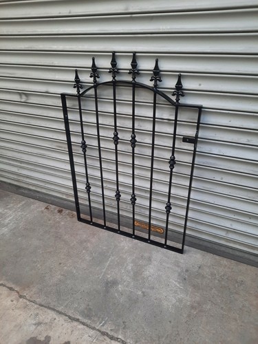Wrought iron metal garden gate - iron,