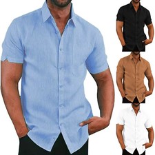 Mens Cotton Linen Shirts