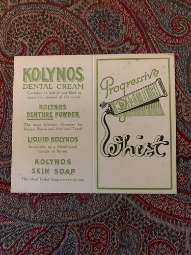 Vintage kolynos dental cream - kolynos,