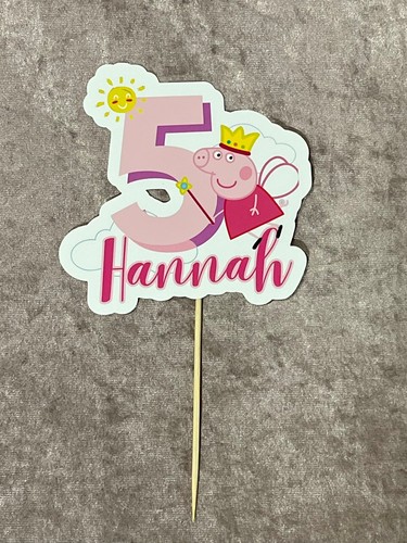 Personalised peppa pig cake - peppa,