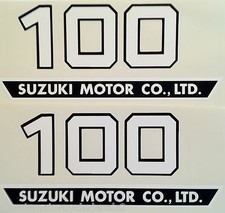 SUZUKI TS100 SIDE PANEL DECALS