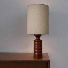 Vintage Teak Wood Table Lamp