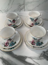 Four Royal Windsor Tea Cups 