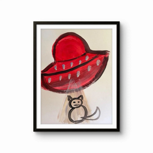 Original contemporary 8x10 - contemporary, ufo