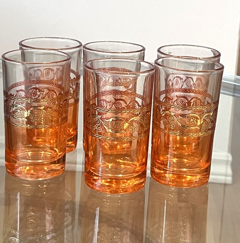 Moroccan orange tea glasses-