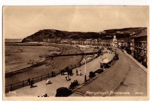 Aberystwyth promenade 1940s - promenade,
