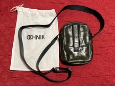 Small Messenger Unisex Crossbody Shoulder Bag Genuine Leather Khaki OCHNIK