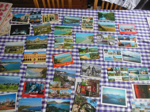 Vgc joblot 104 used postcards - used,