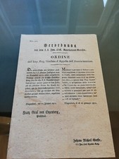 TRIESTE doc. ORDER OF IMP. REG. INTERLAND AUSTRIA APPEAL JUDGMENT 