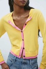 Zara Yellow Pink Colour Block