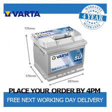Varta B18 Car Battery 12V Dynamic SLI Sealed Calcium 4 Yr Warranty Type 063
