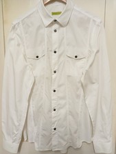 Versace Jeans Couture white button-up shirt Size UK Medium