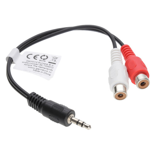5mm stereo jack plug - 3.5mm, twin