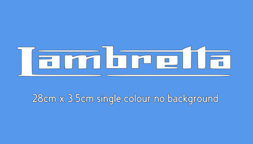 Large lambretta decal 28cm - large,
