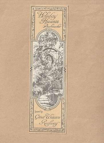 Holiday haunts bookmark - bookmark, gwr