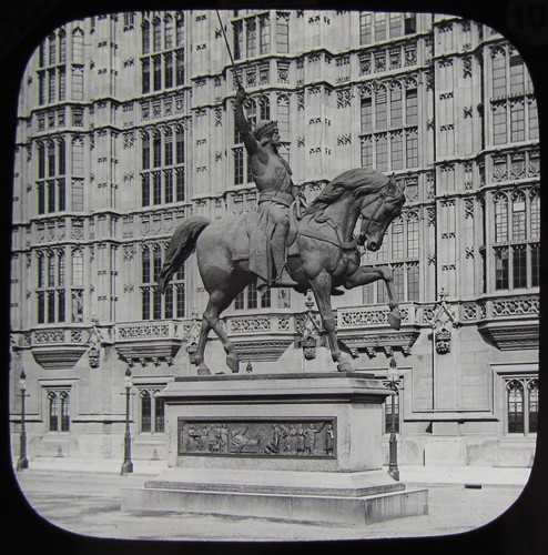 Glass magic lantern slide - glass,