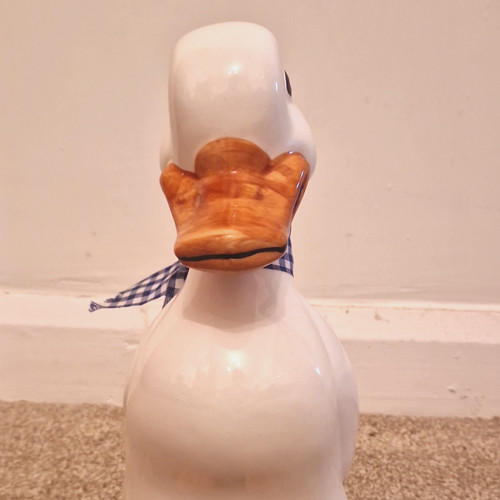 Duck large white ceramic - white,