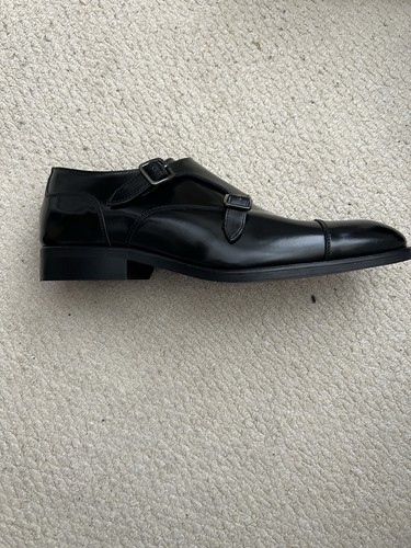 Reiss amalfi black leather - reiss,