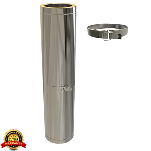 Twin wall chimney - twin, pipe