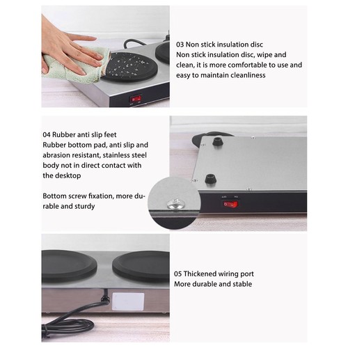 Double coffee warmer - double,