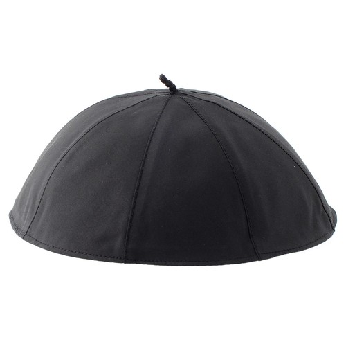 Black zucchetto skullcap for