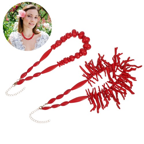 Vintage bohemian red choker - bohemian,