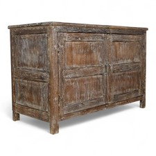 Vintage Indian Rustic Hardwood Sideboard Cupboard Storage