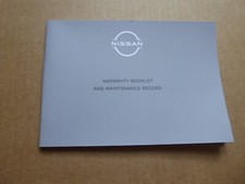 GENUINE NISSAN QASHQAI JUKE X TRAIL 2022-2025 NEW BLANK SERVICE BOOK (10.2023)