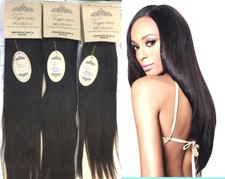 Sleek Virgin Gold Brazilian Natural Straight 100% Virgin Human Hair-Colour 1B /2
