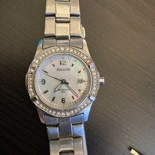 Women’s Accurist Quartz Jewelled Dress Date Watch LB1540P  New Battery (5)