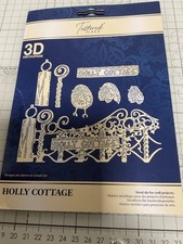 Tattered Lace, 3D Holly Cottage Die Set   Free P&P