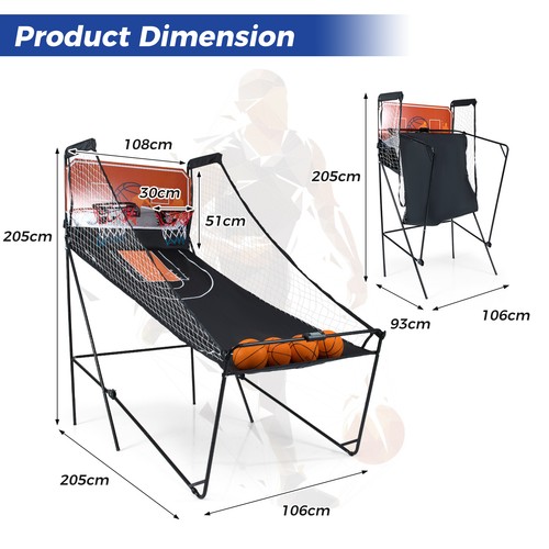 Collapsible basketball arcade - collapsible,