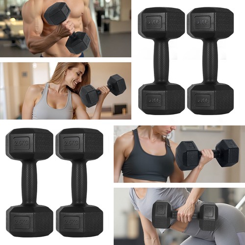 Hex dumbbell set 10kg - dumbbell, pair