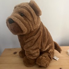 Keel Toys Simply Soft Collection Shar-Pei Cute Pet Soft Toy Dog 13” wrinkly