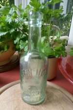 VINTAGE ANTIQUE CROWN HOTEL HARROGATE GLASS BOTTLE KILNER BROS THORNHILL LEES