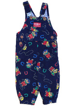 OshKosh B’Gosh Vintage 12 MO USA Vestbak Corduroy Overall Blue Cowboy Teddy Bear