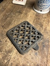 Antique Old Wood Stove Ornate Cast Iron Warming Platform Rack Tray Parts USA