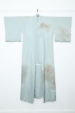 Traditional Japanese Kimono Silk Embroidered Floral Houmongi