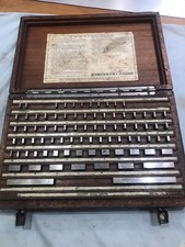 Vintage Coventry Gauge Ltd - E81 Imperial Gauge / Slip Block Set - Complete