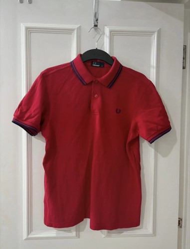Fred perry red polo - red, shirt