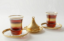 Turkish Tea Glasses Set For 2
