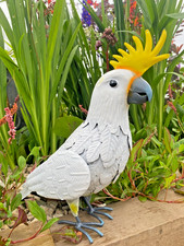 Metal cockatiel white parrot - metal,