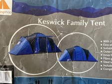 Keswick 4 Person Family Tent Camping Festival (MISSING POLES & PEGS)