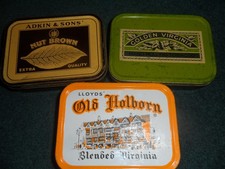 3 VINTAGE TOBACCO TINS