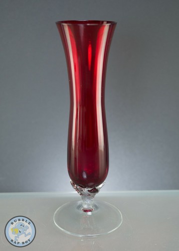Vintage ruby red fluted - vintage,