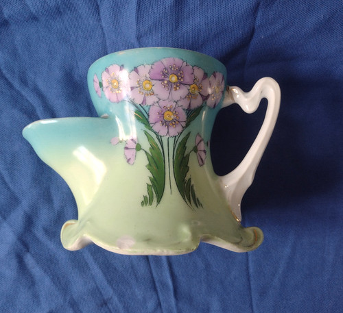 Vintage shaving mug floral - vintage,